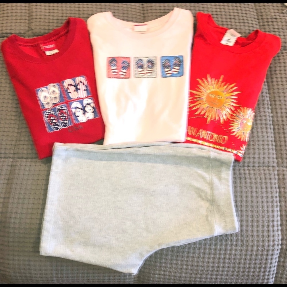 Sonoma Flip Flop tshirts and gray athletic shorts XL-XXL